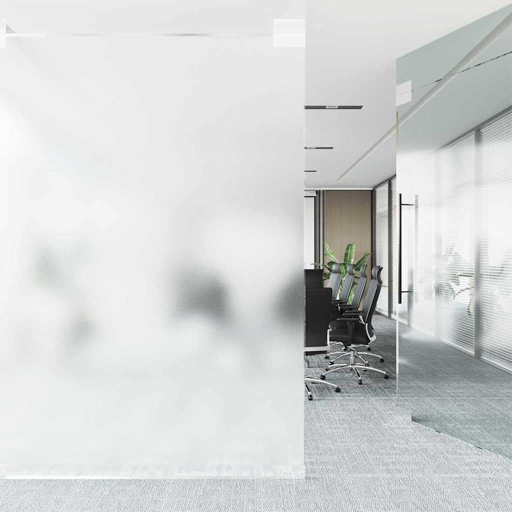 Film autocollant pour fenêtre, blanc givré, 90 x 1000 cm, en PVC, teinté pour salle de bain, chambre à coucher, bureau, isolation UV, anti-éblouissement, opaque, mat, pour intérieur