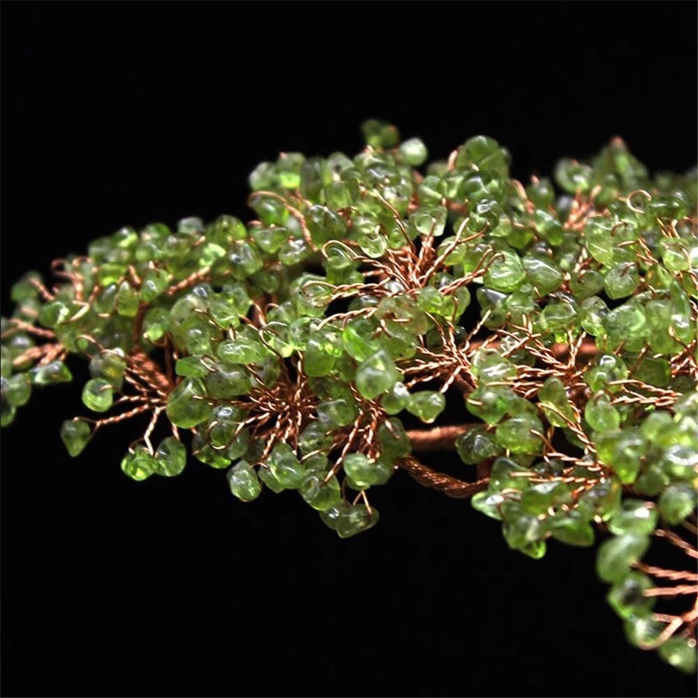 Ornament Kryształowe Drzewo Bonsai Dobre, Feng Shui Reiki Balansująca Ornament, Bogactwo Domu Dobrobyt Dekoracja stołu Drzewo Pieniądze