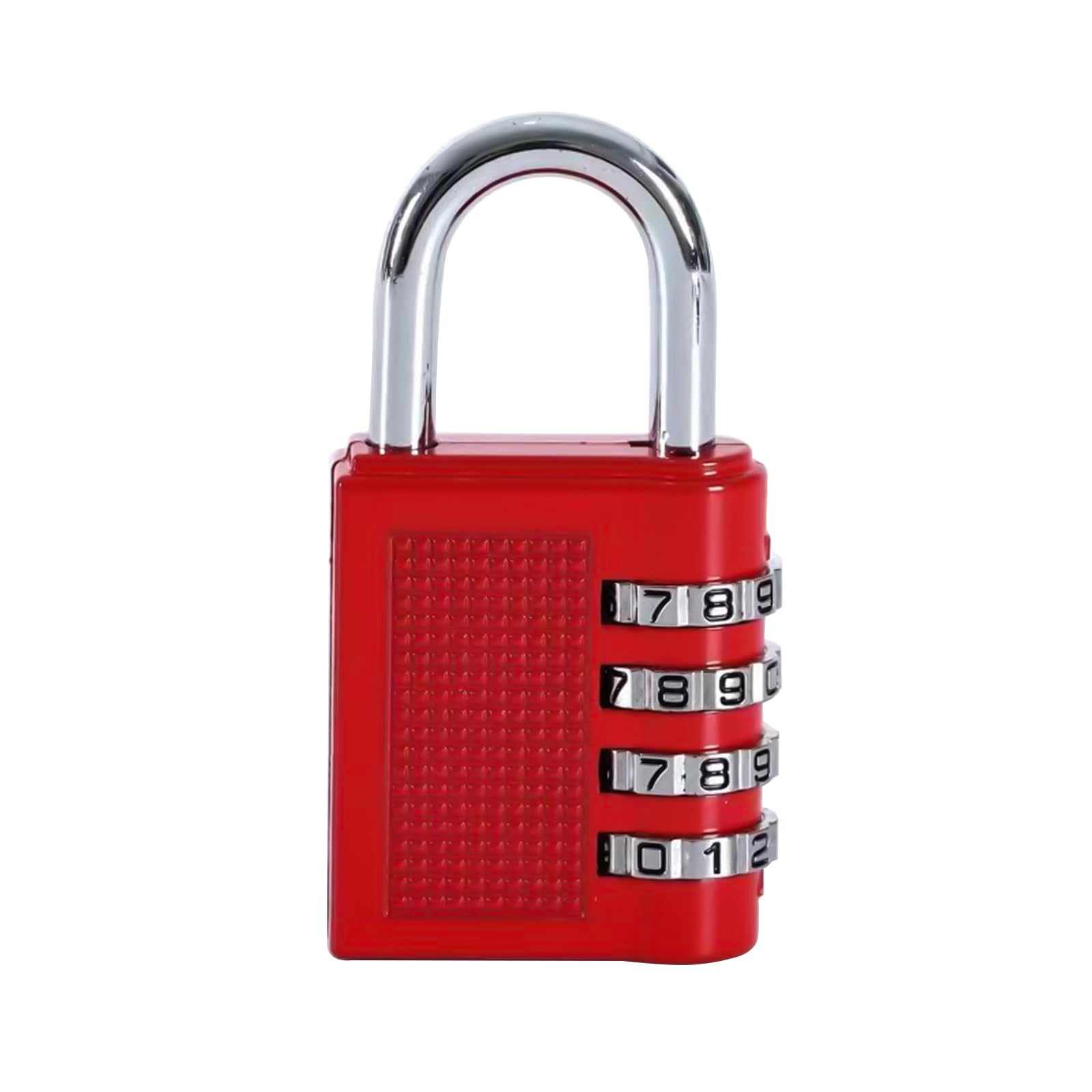 Hrlork Red Combination Padlock 1 Packs School Locker Lock Outdoor Weatherproof Digit Padlock Resettable Code Lock