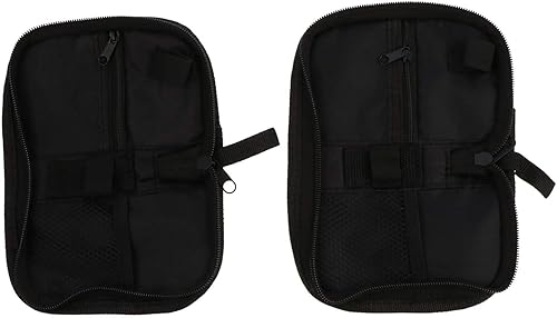 Miniatura 1 de EXCEART Bolsa de viaje para diabéticos de glucosa, bolsa de transporte portátil para medidor de glucosa de poliuretano, con bolsillo de malla,