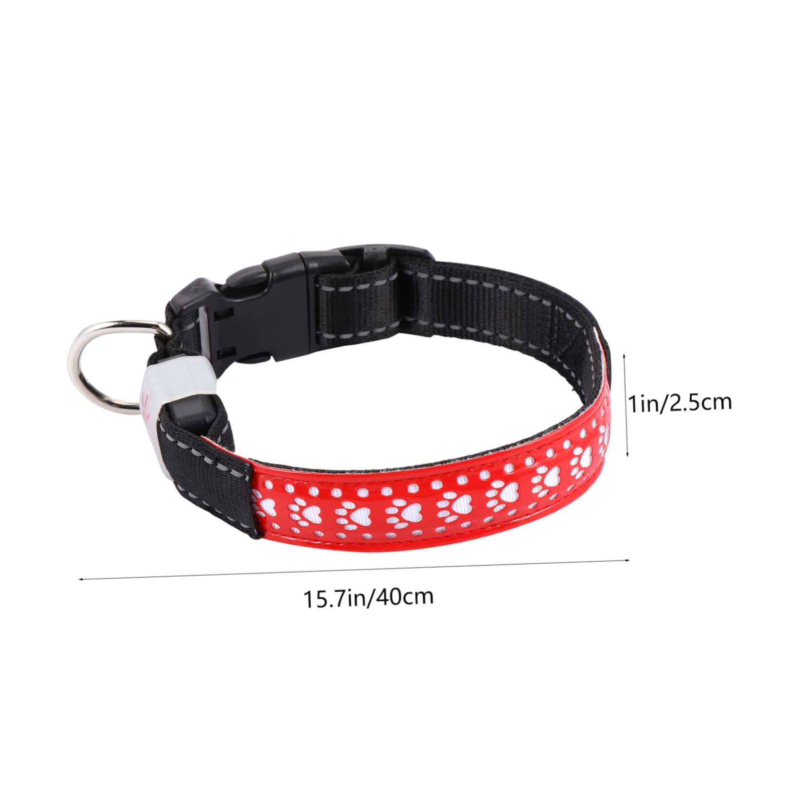 INOOMP 3pièces Collier LED pour Chien Collier Lumineux PU Et Accessoire Animalier Sécurisé pour Promenade Nocturne