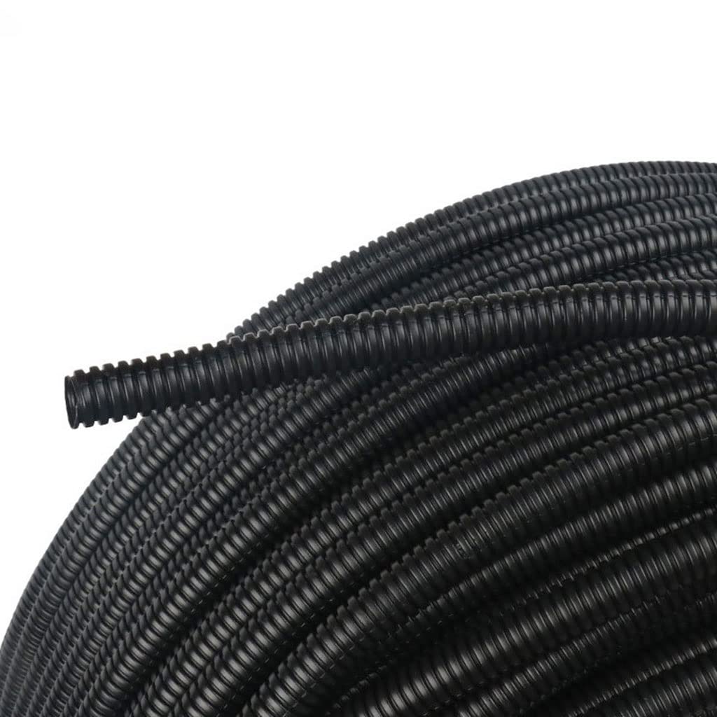 Tubo Corrugado Premium for Aislamiento de automóviles: Envoltura Flexible de Cables en Espiral for protección de mazos de Cables.(10mx18mm Closing)
