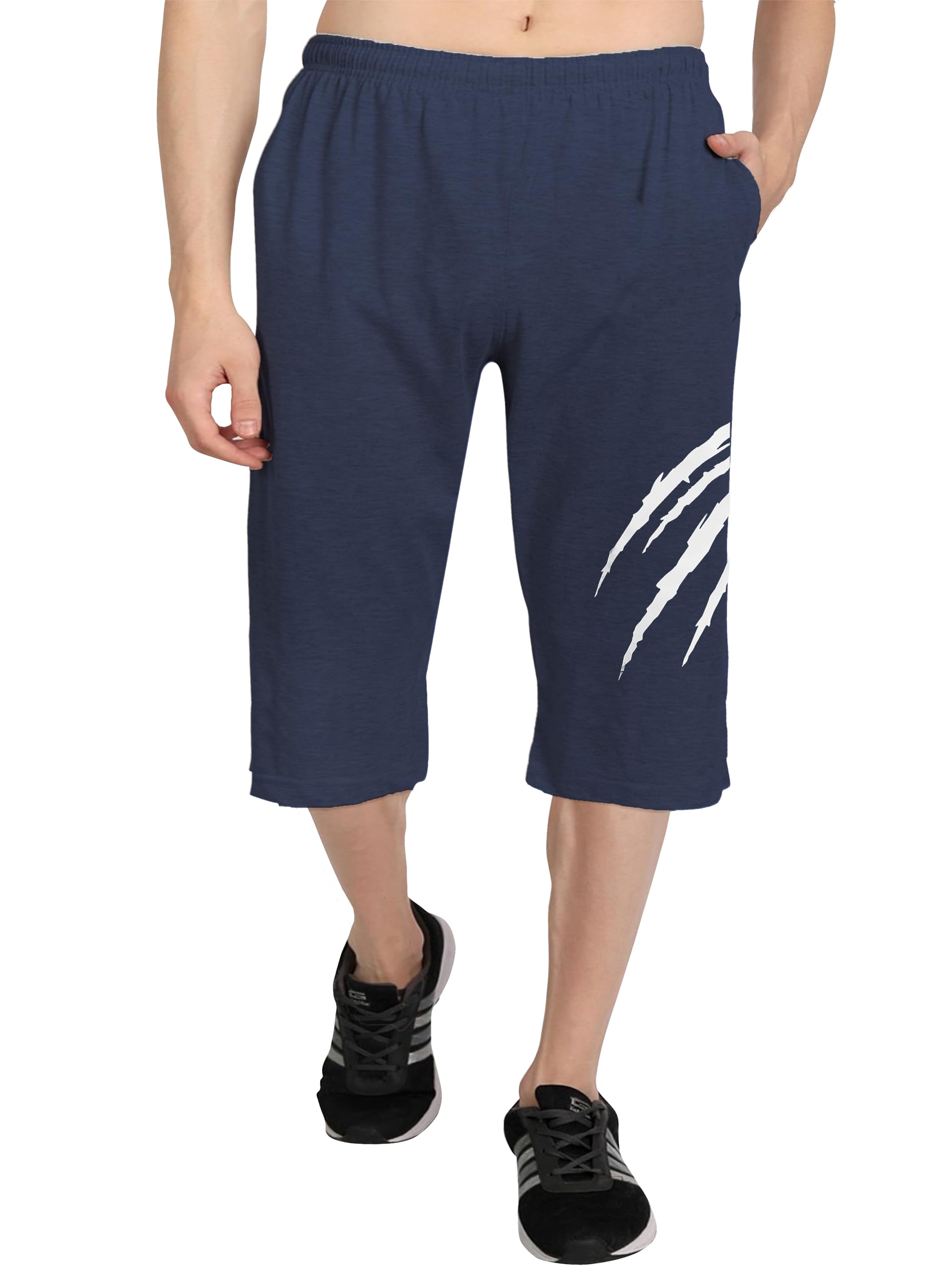 West Gate Clothing Plus Size Mens Three Fourth for Men | Mens Cotton Capri | Men's 3/4 | Roar Print | Men's Capri 2XL,3XL,4XL,5XL-image-40