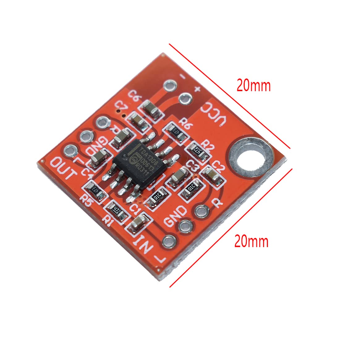Hailege 5pcs TDA1308 Stereo Headphone Amplifier Board Headset Preamplifier Amp Board Module DC 3V-6V