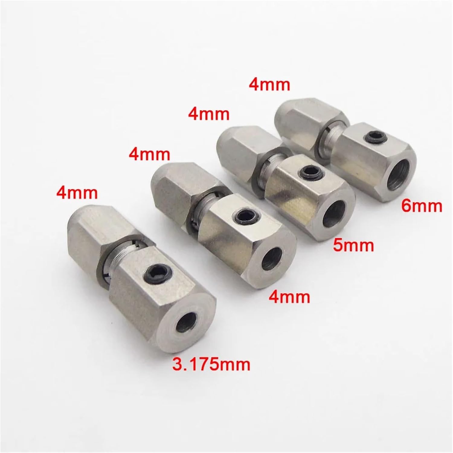 1PC 4mm Flexible Drive Shaft Cable Coupling Coupler Joint Connector for 3.175mm 4mm 5mm 6mm Shaft Motor RC Boat Monoboat(5.0mm to 4.0mm)