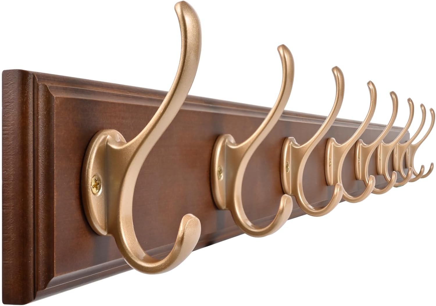 Rustic Coat Hooks Wall Mount, Large 39.4 Inch Long Coat Rack for Garage & Entryway, Heavy Duty Organizer with 8 Hooks, Farmhouse Wooden Wall Decor for Jackets, Hats, Bags