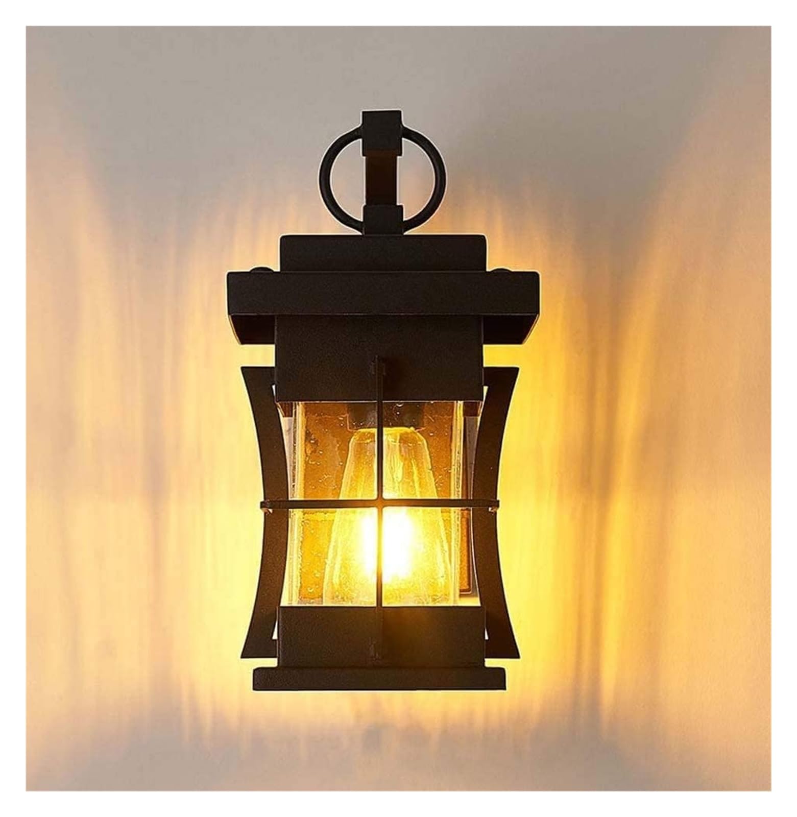 SYAXVOM Wall Lamp Outdoor Light Wrought Iron Glass Waterproof Garden E27 Corridor Stairway Aisle Villa Led Lights