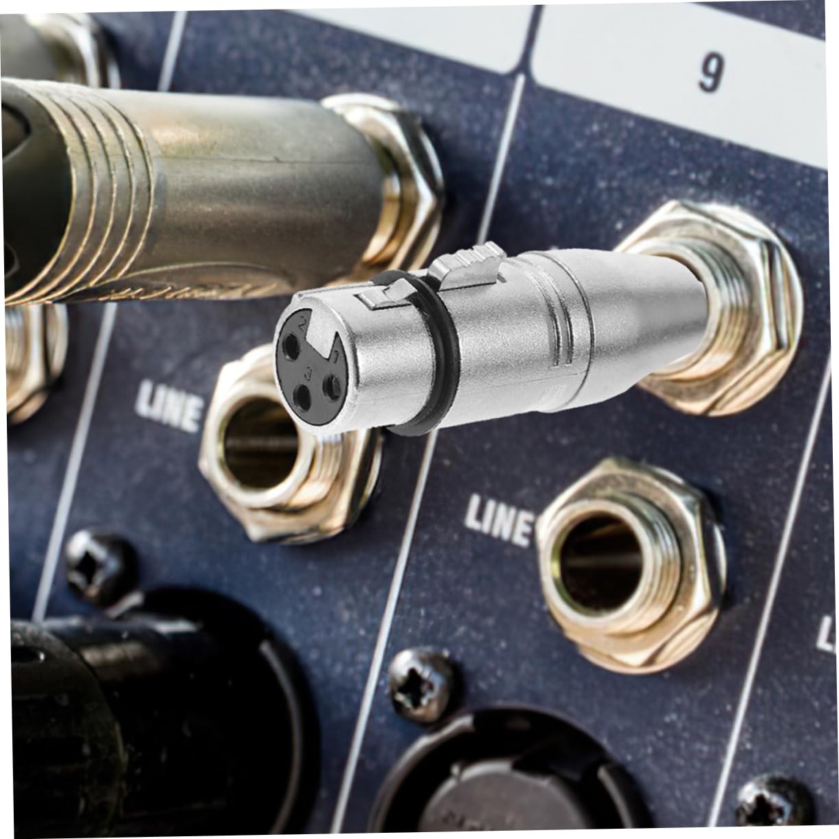 Uonlytech 5 Set Di Materiale in Lega Di Zinco Per Adattatore Jack Stereo Con Convertitore Audio Da 1/4 Di Presa Jack Per Cuffie Da 6 35 Mm 3 Pezzi * 5