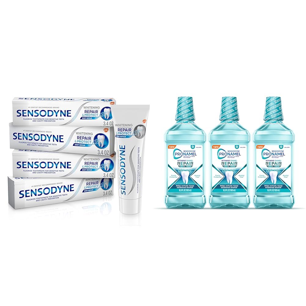 Sensodyne Repair & Protect Whitening Toothpaste Pack of 4