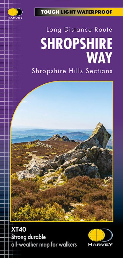 Shropshire Way XT40 Map - Shropshire Hills Sections (Trail map)