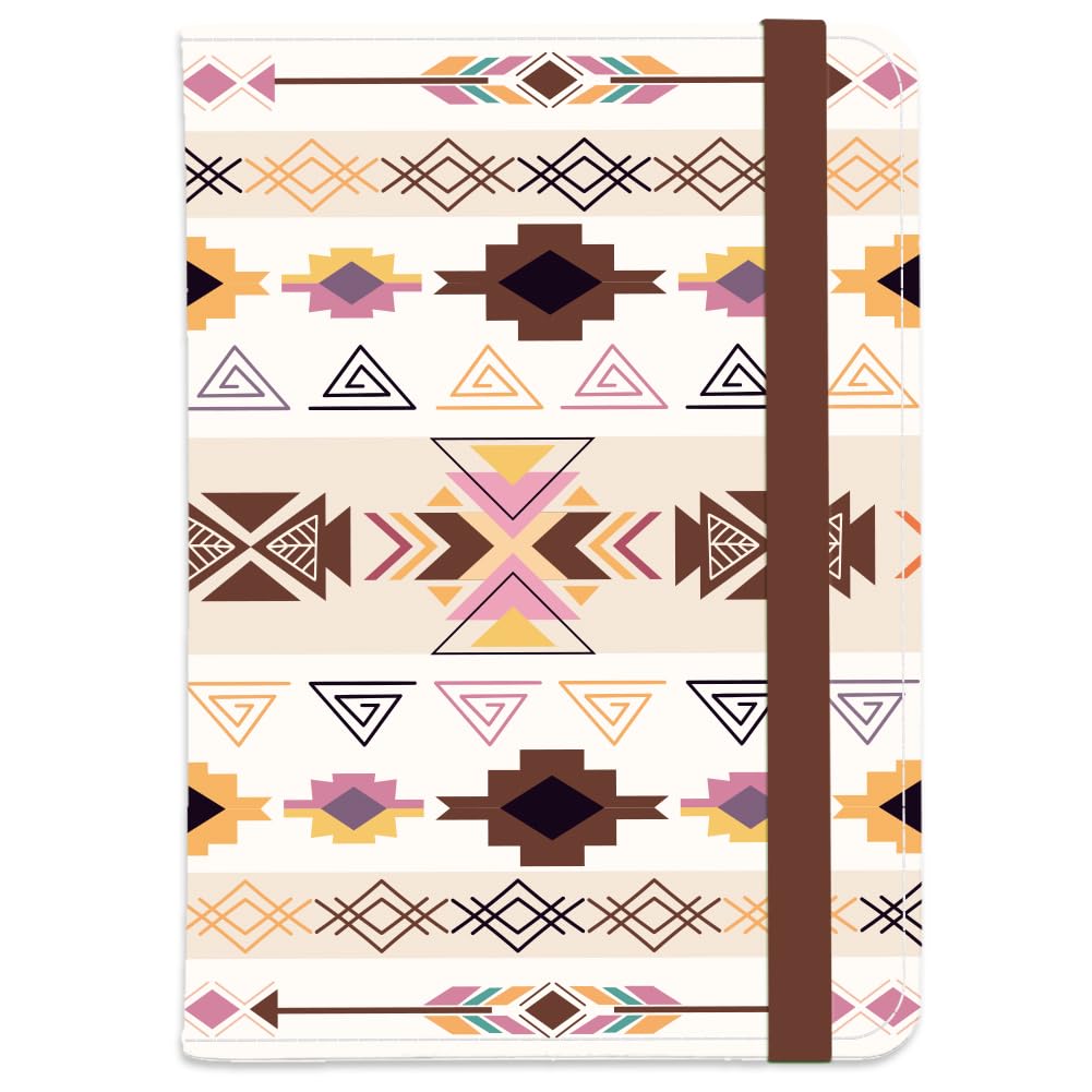 beinkmake Passport Holder Travel Document Wallet Passport Cover with Credit Card Slots for Women Men Business Tourism Slim PU Leather, aztec pattern-picture-50
