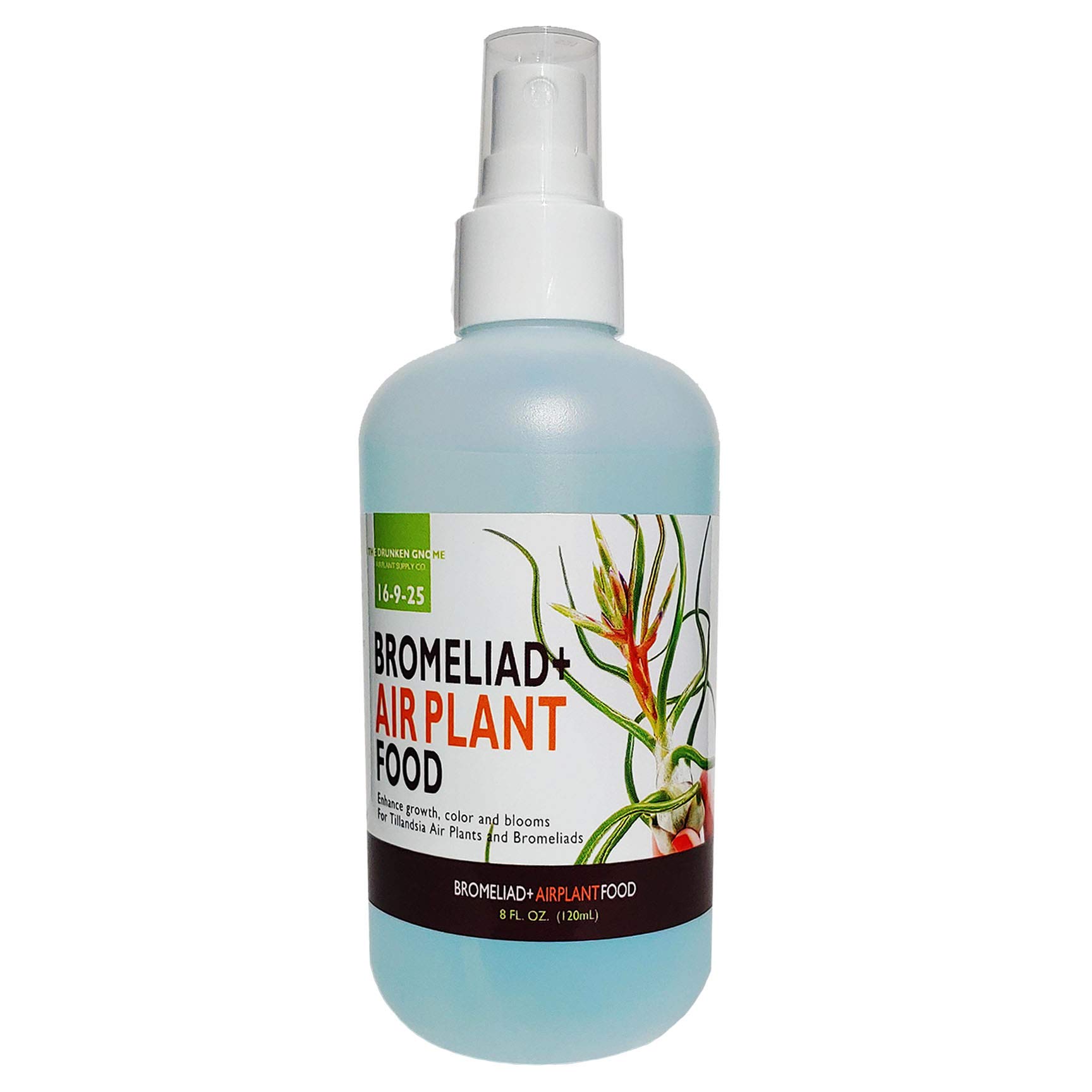 The Drunken GnomeTillandsia Air Plant Food and Fertilizer for Enhanced Growth, Color and Blooms (8 oz)