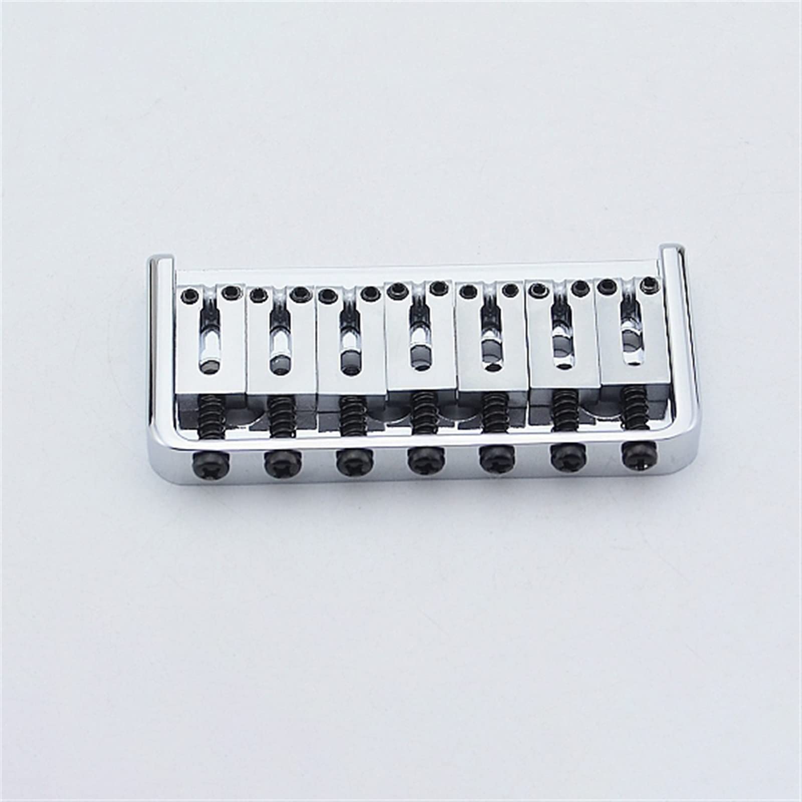 Professionale Ponte per Chitarra Acciaio A 7 Corde Circondato Da Stringer Piatto Per Corde Per Chitarra Elettrica Argento Fisso Piercing Al Corpo Ponte per Chitarra