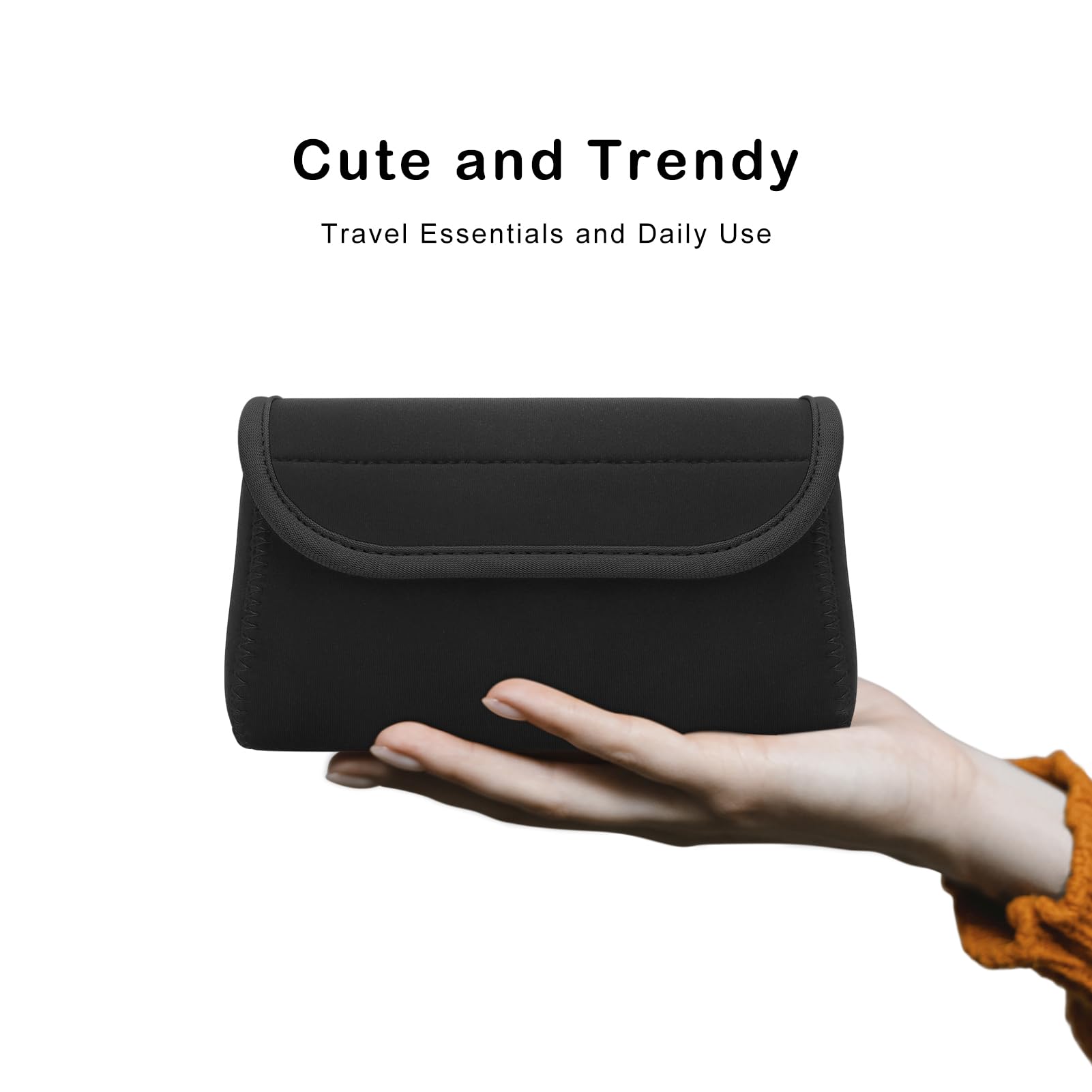 Piccola custodia tecnologica in neoprene, borsa organizer per cavi da viaggio, accessori elettronici, borse per il trasporto di alimentatori MacBook, power bank, mouse wireless, caricabatterie