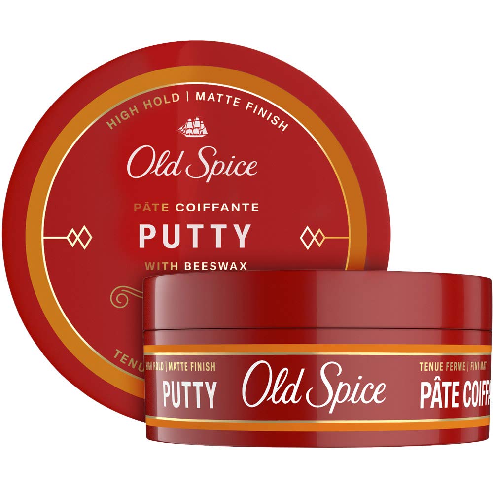 Old Spice Hair Styling Putty for Men, 2.22 Oz, Twin Pack, 2.22 ounces