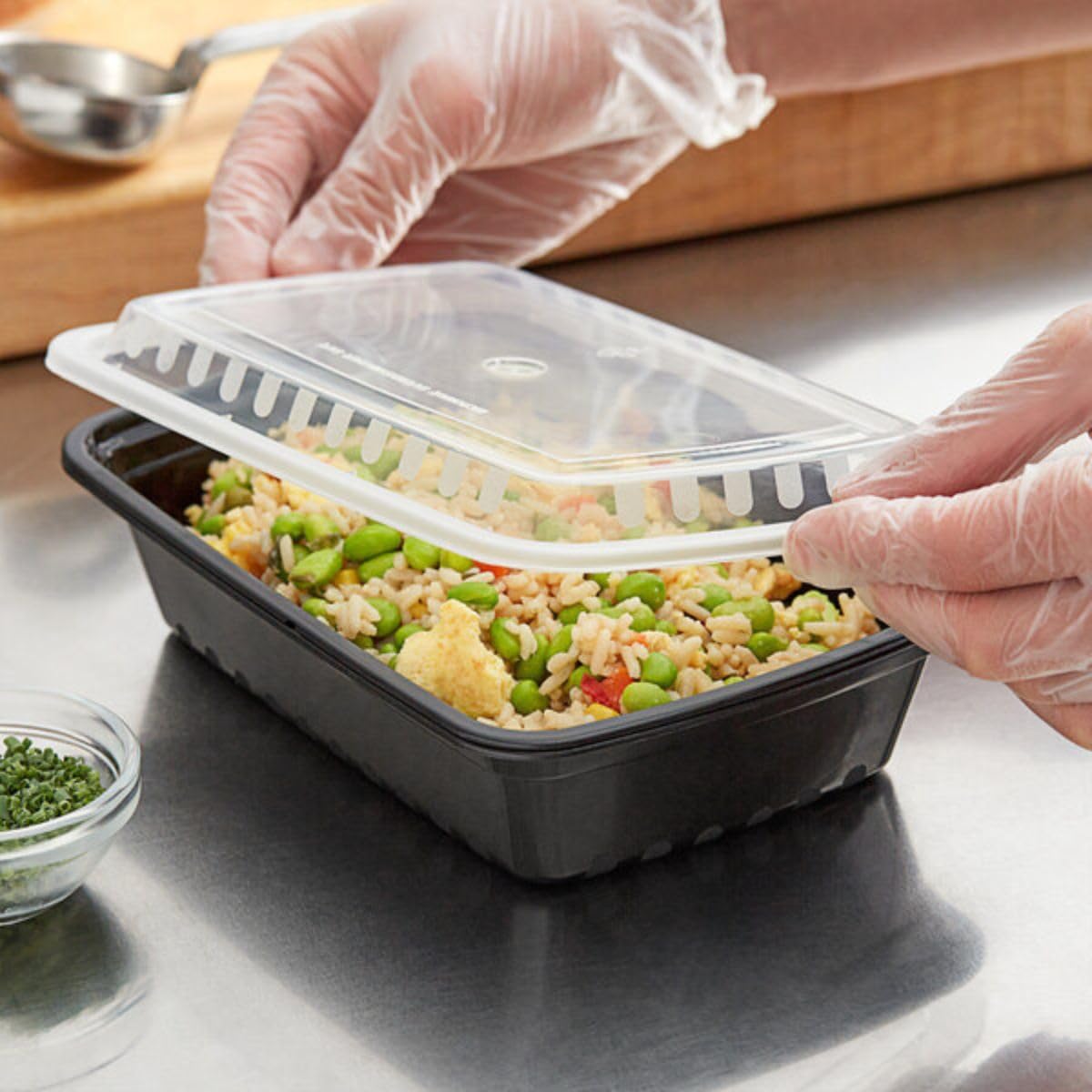 Hot Bargains Black Food Storage Containers With Lids – Bpa Free, Reusable Meal Prep Boxes, Microwave, Oven & Freezer Safe – Takeaway & Catering Food Box (50, Rectangular (32Oz))
