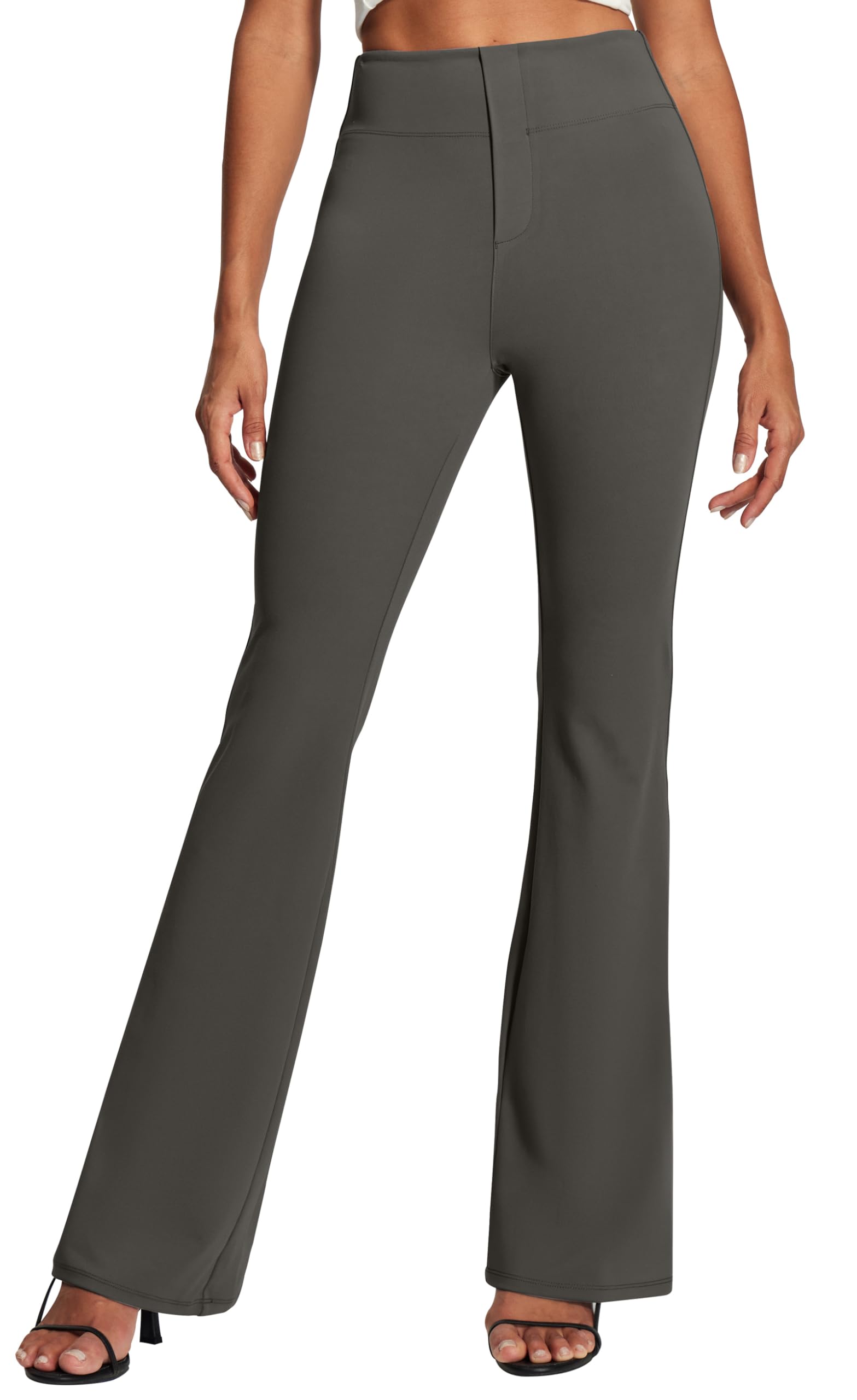 IUGA Womens Dress Pants Stretchy Work Pants Women Business Casual Bootcut Slacks High Waisted Pull On Trousers with