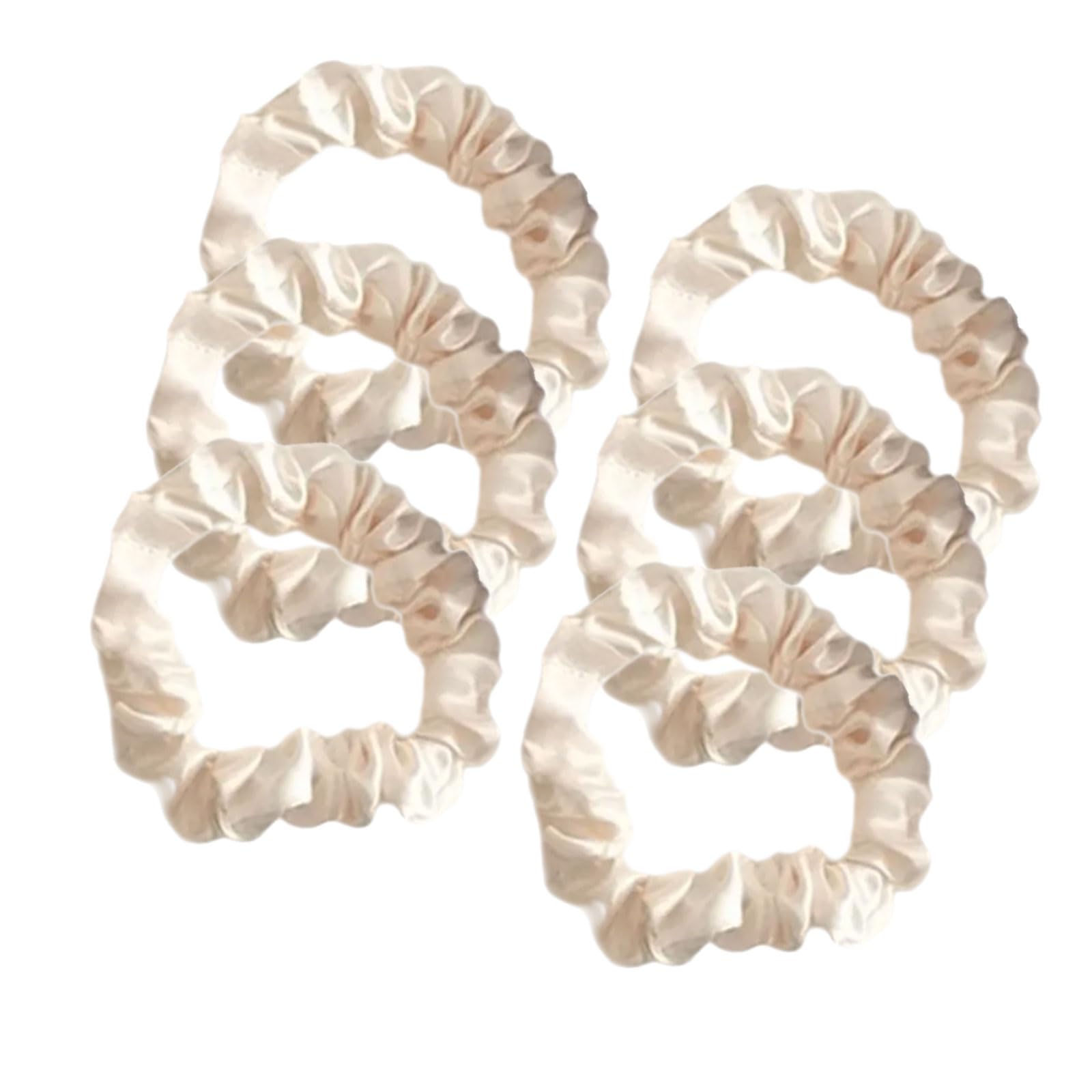 YUXITA Ruched Hair Scrunchies Thick Thin Scrunchy Elegant Hair Rope Scrunchy Women Ponytail Holder