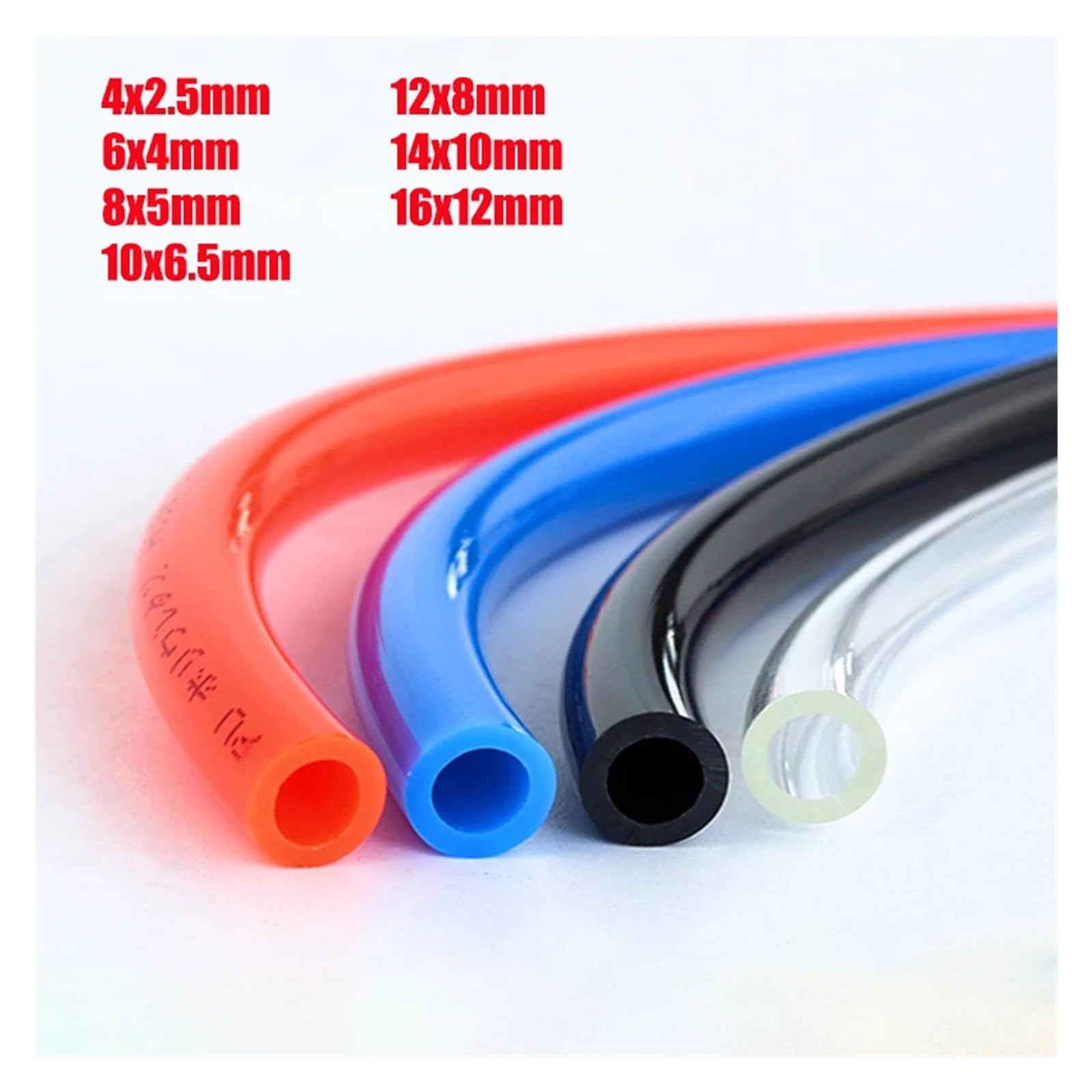 LIUCH Manguera De Aire Neumática De 10 Metros, 8 Mm, 6 Mm, 4 Mm Y 10 Mm, Mangueras De PU De 12 Mm, 14 Mm Y 16 Mm For Compresor, Tubos De Poliuretano De 8 X 5 Mm, 6 X 4, 12 X 8(Blue,16x12mm-10M)