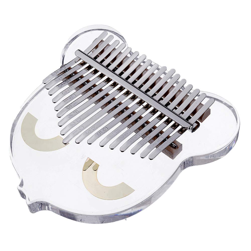 VIDOO Kalimbas en Acrylique Transparent 17 Touches