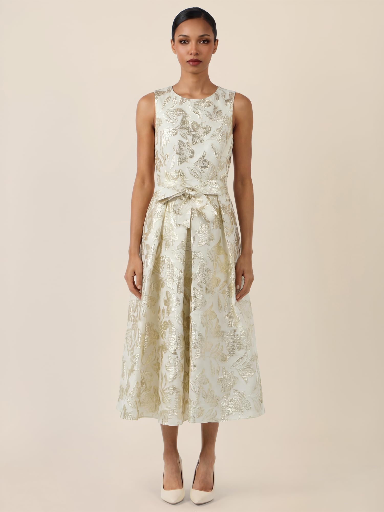 APART Fashion Damen Midi Kleid Midi Kleid