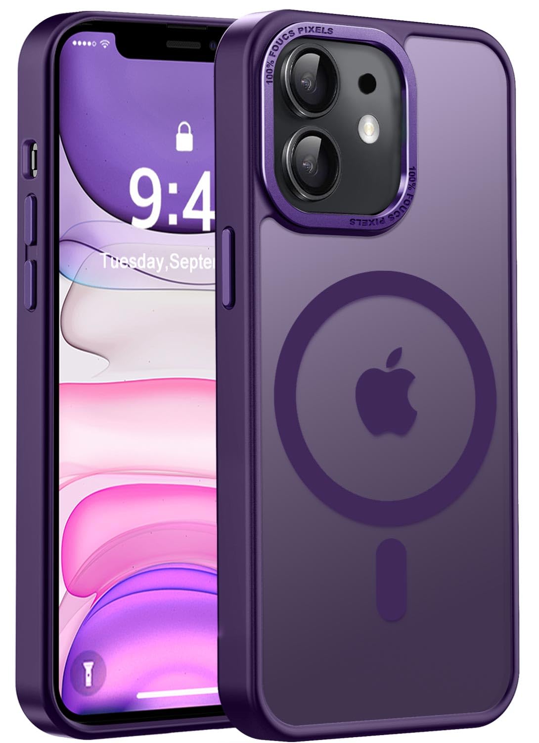 Newfuture Strong Magnetic Compatible with iPhone 17 Pro Case [13 FT Military Drop Protection] [Compatible with Magsafe] Slim Translucent Matte Shockproof with Anti-Fingerprint Phone Case, Tender Pink — view 132
