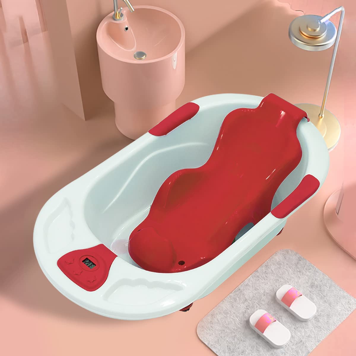 Buy StarAndDaisy Baby Bath Tub with Seat Sling and Temperature Sensor