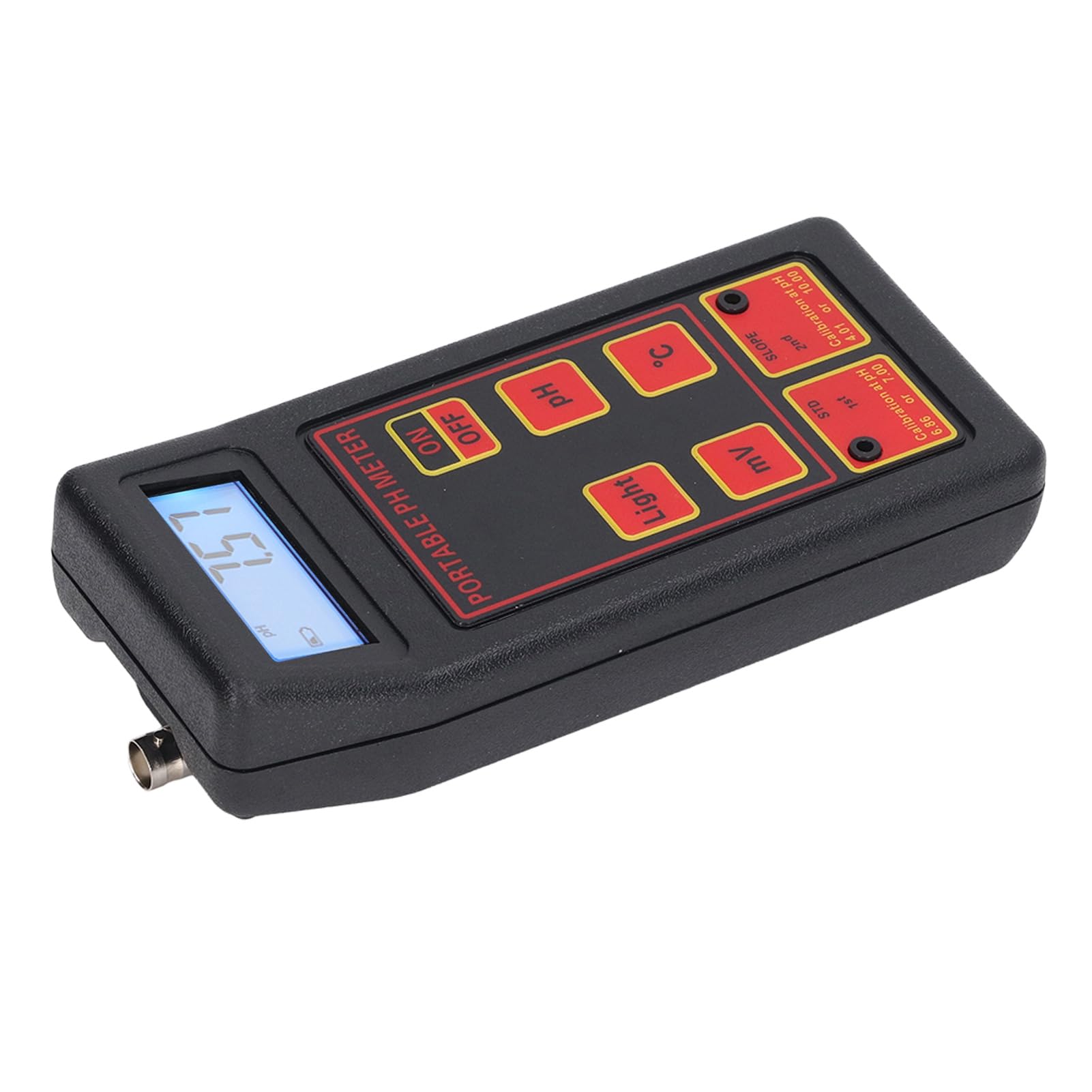 Ausla Wassertester, ABS-PH-Messgerät, Wasserqualitätsprüfgerät, 0,00 Bis 14,00 PH und 32 Bis 212 Fahrenheit, Automatische Kalibrierung, 4-stellige Anzeige für Pool, Spa, Aquarium, Labor, Zuhause (