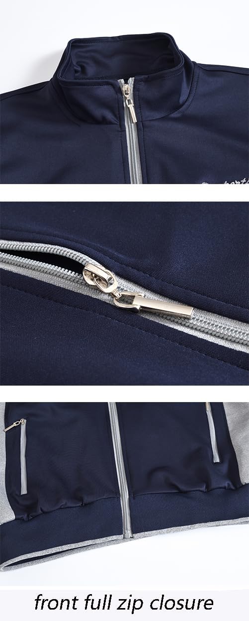 YSENTO Men's Tracksuits Outfits Set 2 Piece Jogging Suits Warm Up Sweatsuits Sweat Track Suits Sets - Image 3