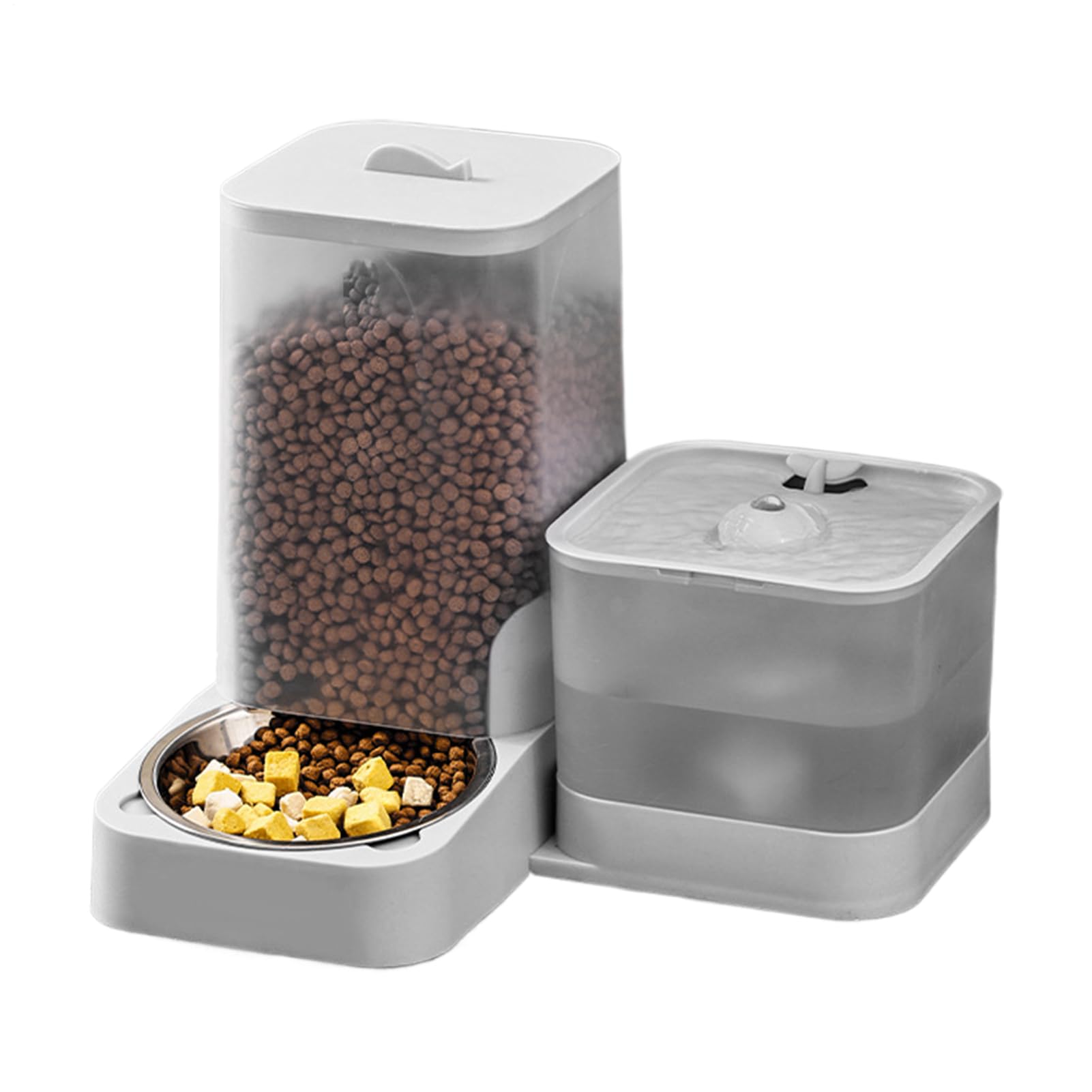 Distributeur Automatique Croquettes Chat Bol-Abreuvoir Grande Capacité | Mangeoire-Abreuvoir Automatique pour Chien Abreuvoir Accessoires Alimentation Chat Chiot Petite Race Grande