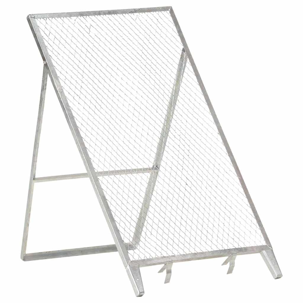 Gartensieb aus verzinktem Stahl für Kompost und Erde, Robustes Bodensieb mit verstellbarem Rahmen, 60 x 85 x 89 cm