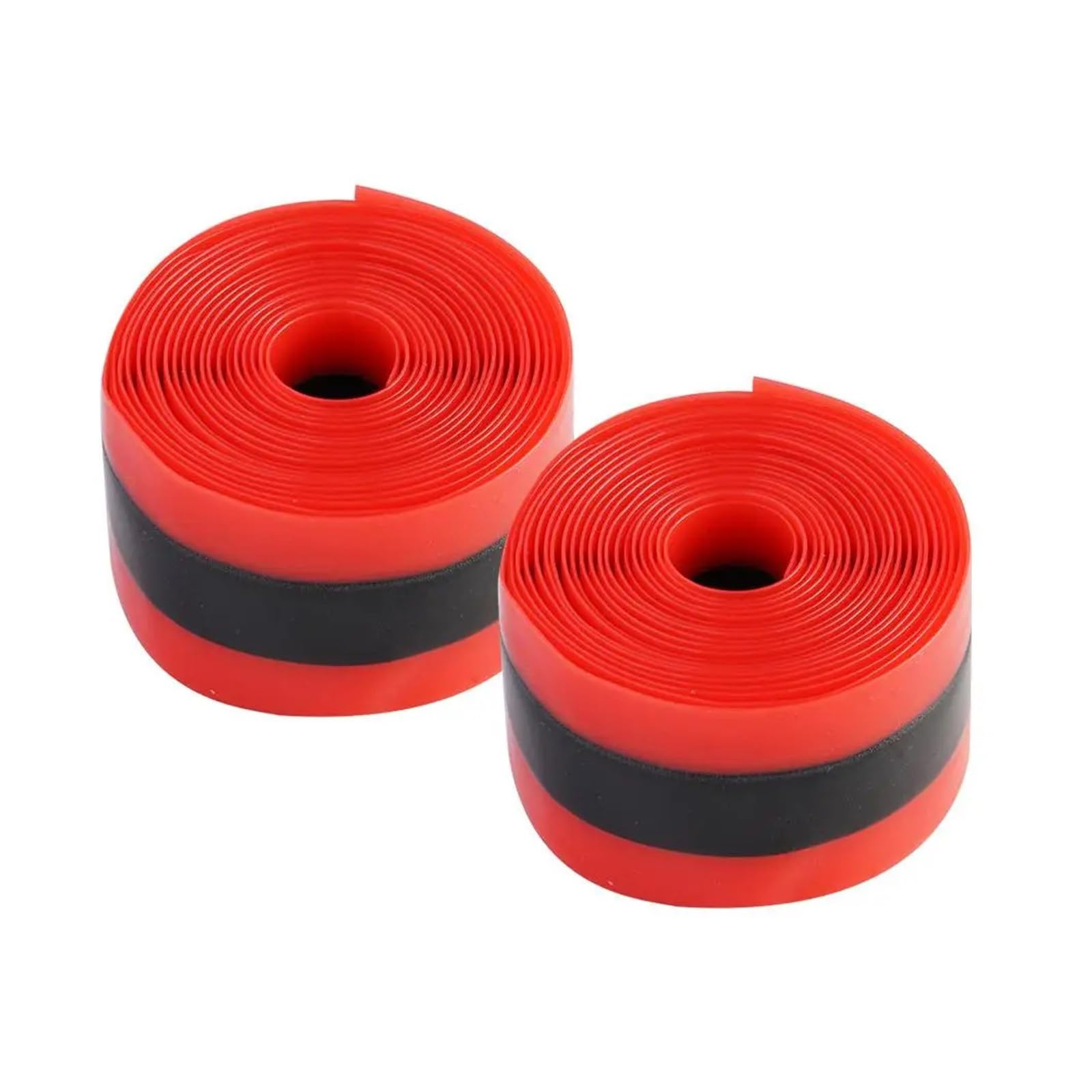 Fahrradfelge Tape Rack 2 Stück rote Pannenschutz-Innenschläuche for MTB und Rennrad – Fahrrad-Reifenschutzband Velox Felgenband