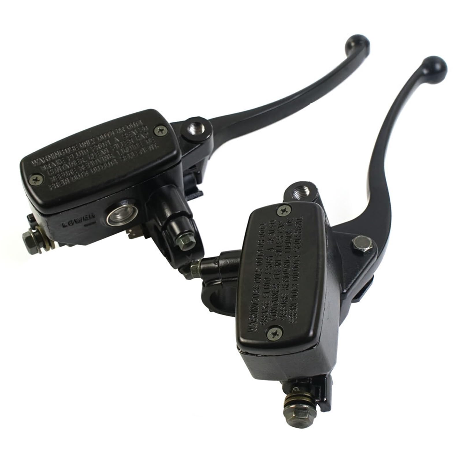 Palanca de freno moto Compatible con Yamaha Compatible Suzuki Universal 22MM Freno Delantero Cilindro Maestro Moto Bomba hidráulica Palanca Embrague(One Pair)