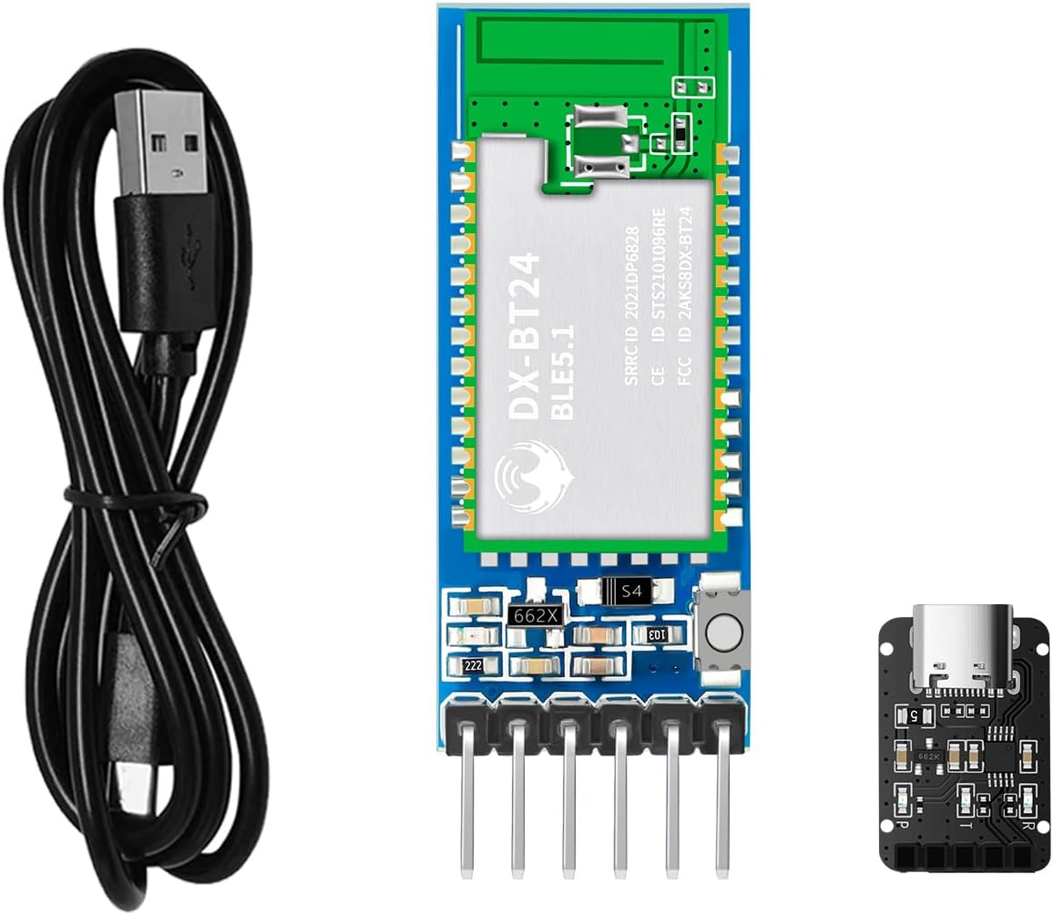 DX-BT24-SET Bluetooth Module with USB Cable and Adapter