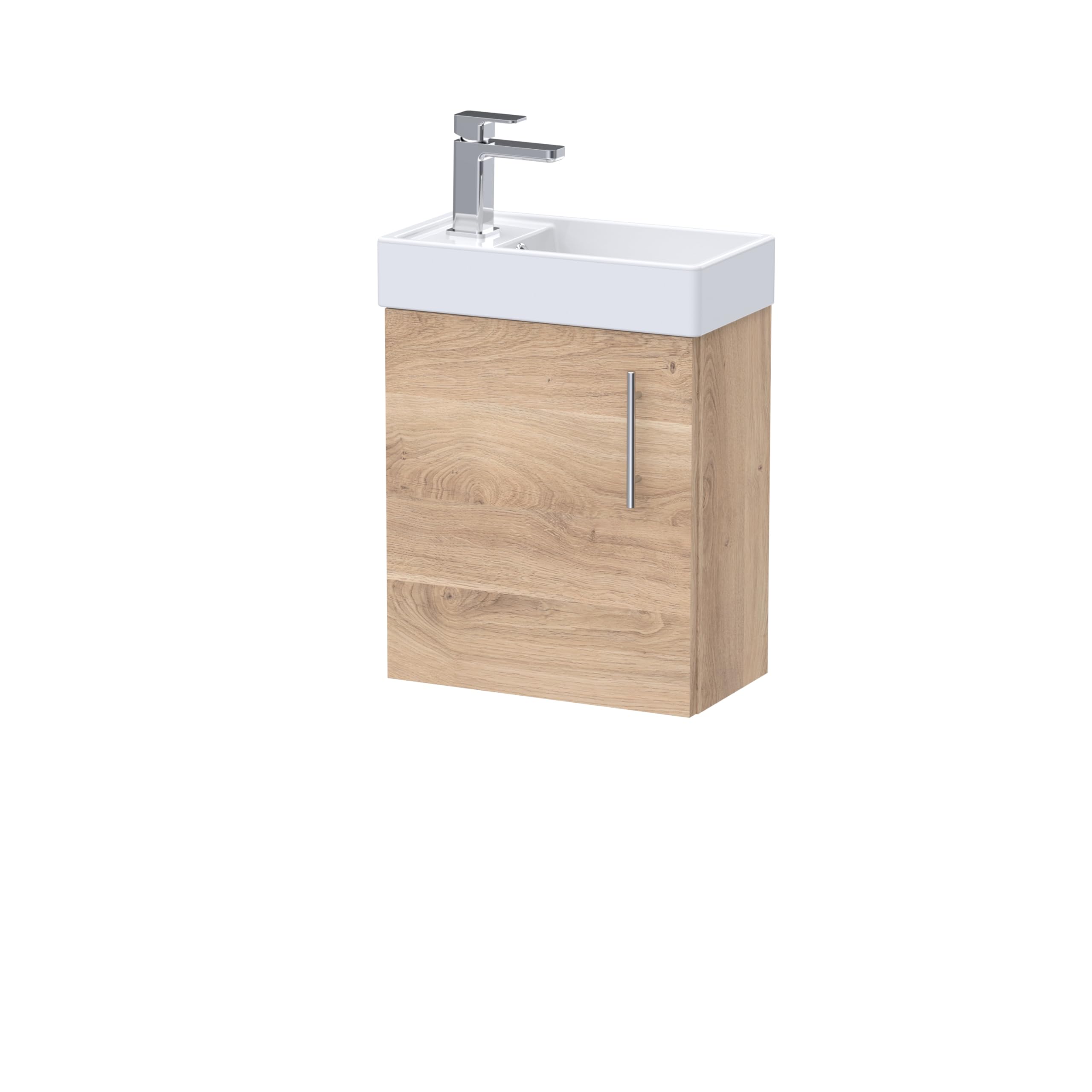 Vault Single Bathroom Vanity with Drop In Vitreous China Basin