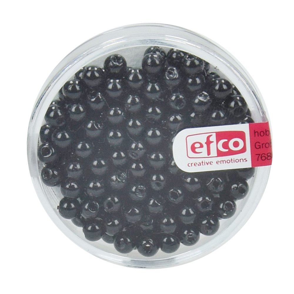 Efco Wachs-Perlen Aus Kunststoff – 3 Mm, Lila, 125 Stück, Für Schmuck & Bastelprojekte