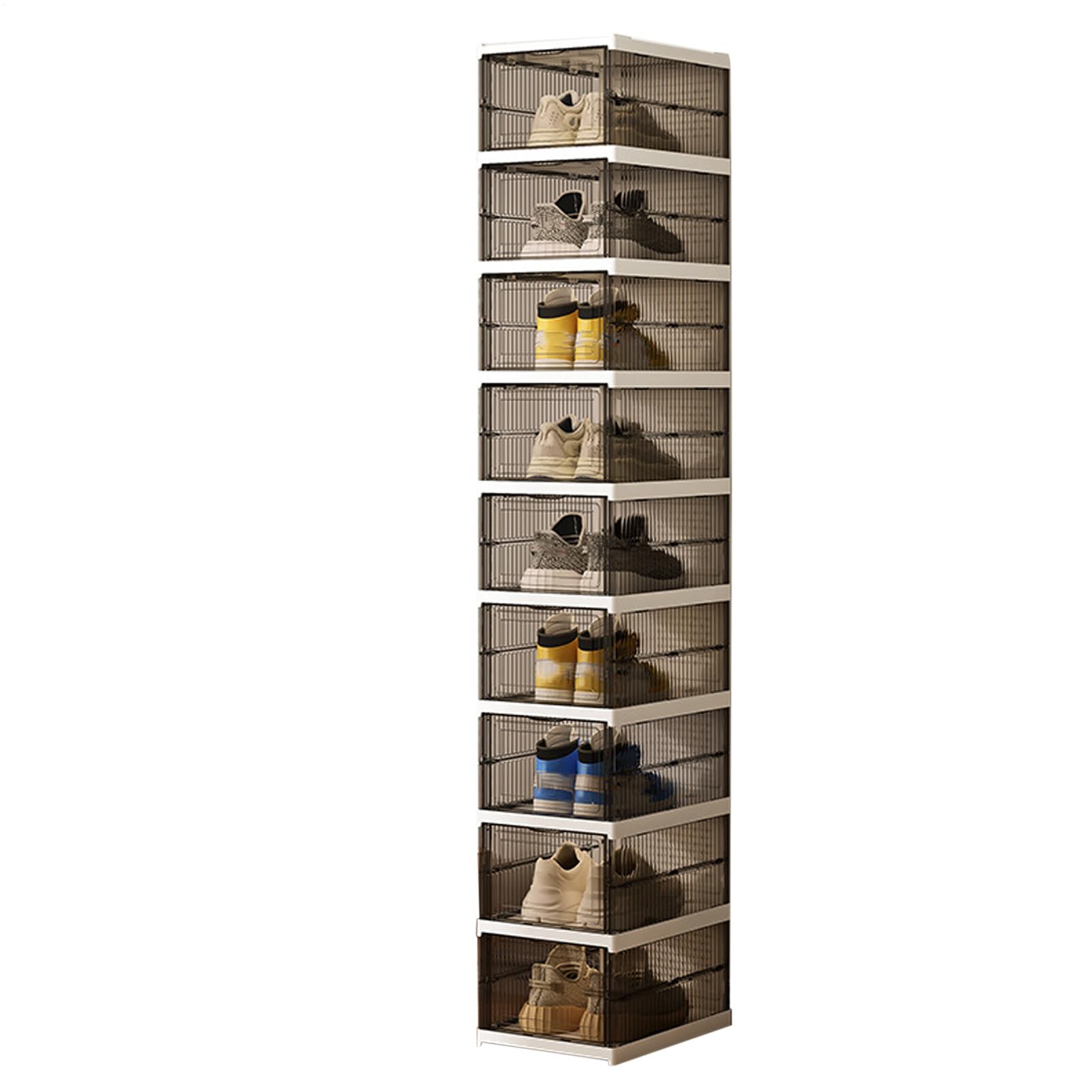 Scarpiera Pieghevole Portatile Scaffale Per Scarpe Con Scomparti | Organizzatore Per Calzature Domestiche Per Camera da Armadio Corridoio Garage Antingresso Bagno Soggiorno Appartamento