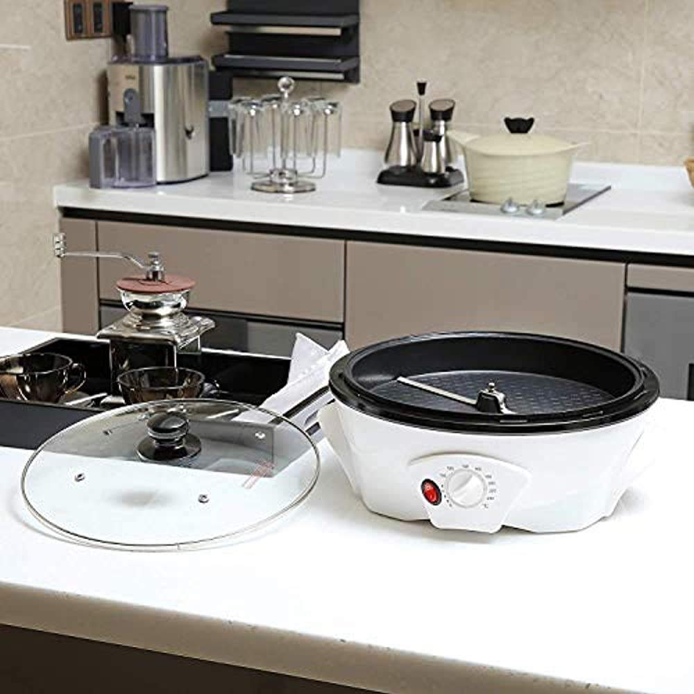 Maszyna do pieczenia ziaren kawy maszyna do pieczenia kawy domowy ekspres do kawy 100-240℃ regulowany do pieczenia kawy, ziaren, orzeszków ziemnych, ziaren, przypraw 1200 W