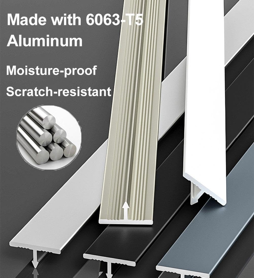 Profilé en T pour Sol Stratifié, Parquet, Bande de Transition Sol
