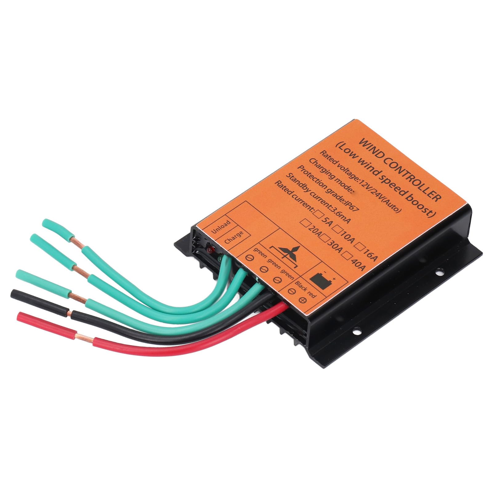 Regolatore per Turbina Eolica MPPT, Regolatore Universale per Generatore Eolico 12V/24V 40A Regolatore di Energia Eolica con Tensione di Boost 300W-1000W con Protezioni Multiple