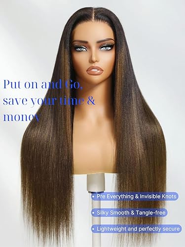 Miniatura 5 de Nadula - Pelucas de cabello humano brasileño ondulado 13×413×6 con encaje frontal para mujer, pelo humano 100% virgen no procesado 150% de densidad