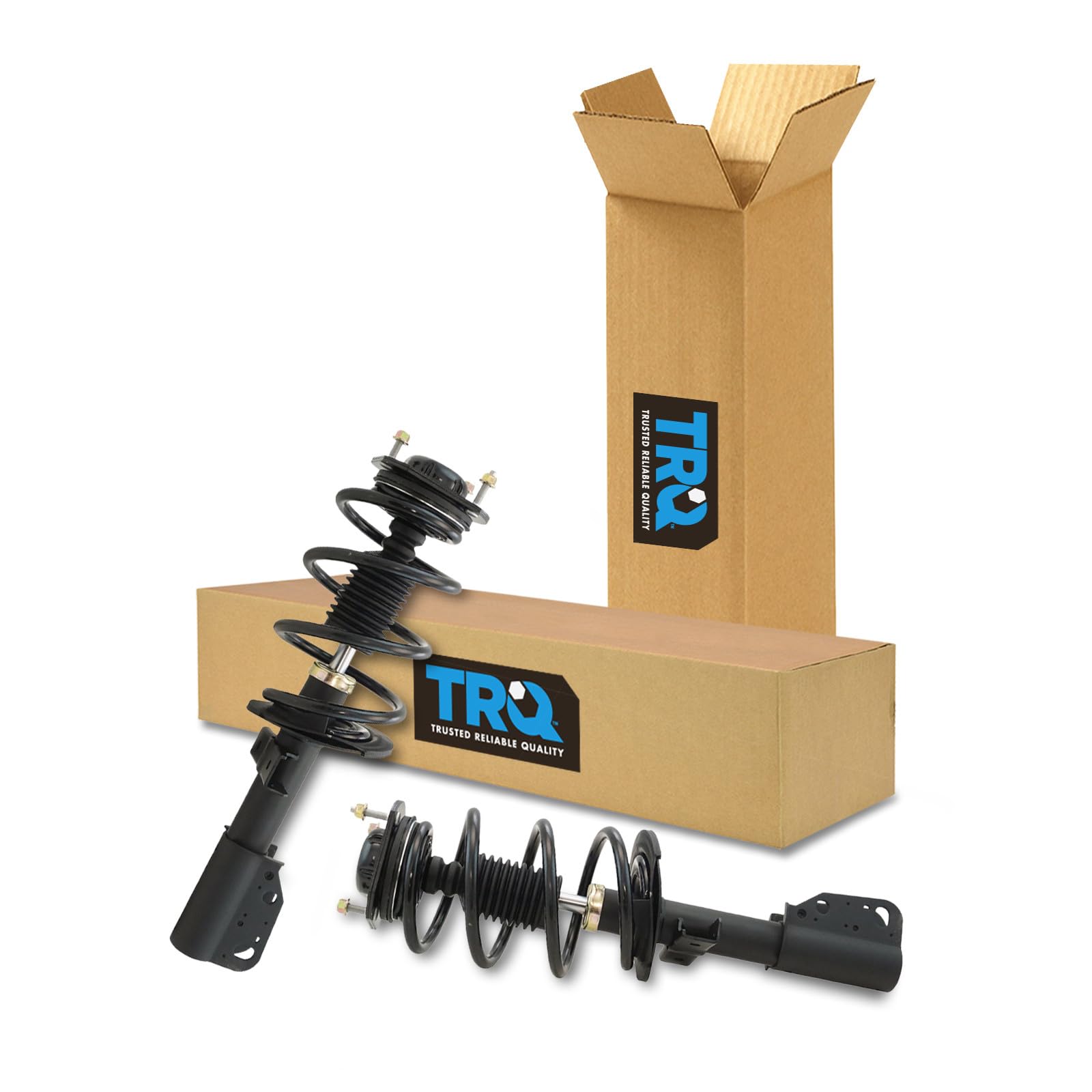 TRQ Front Driver and Passenger Side Strut and Spring Assembly Set