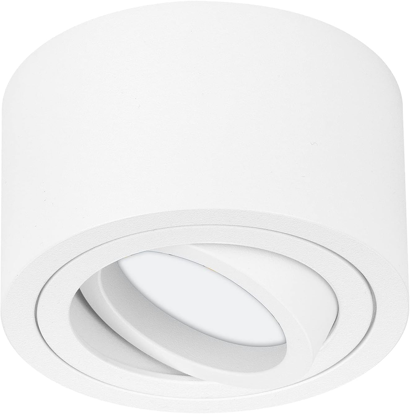 URing Aufbauspot Weiß - Schwenkbarer Deckenstrahler 80mm