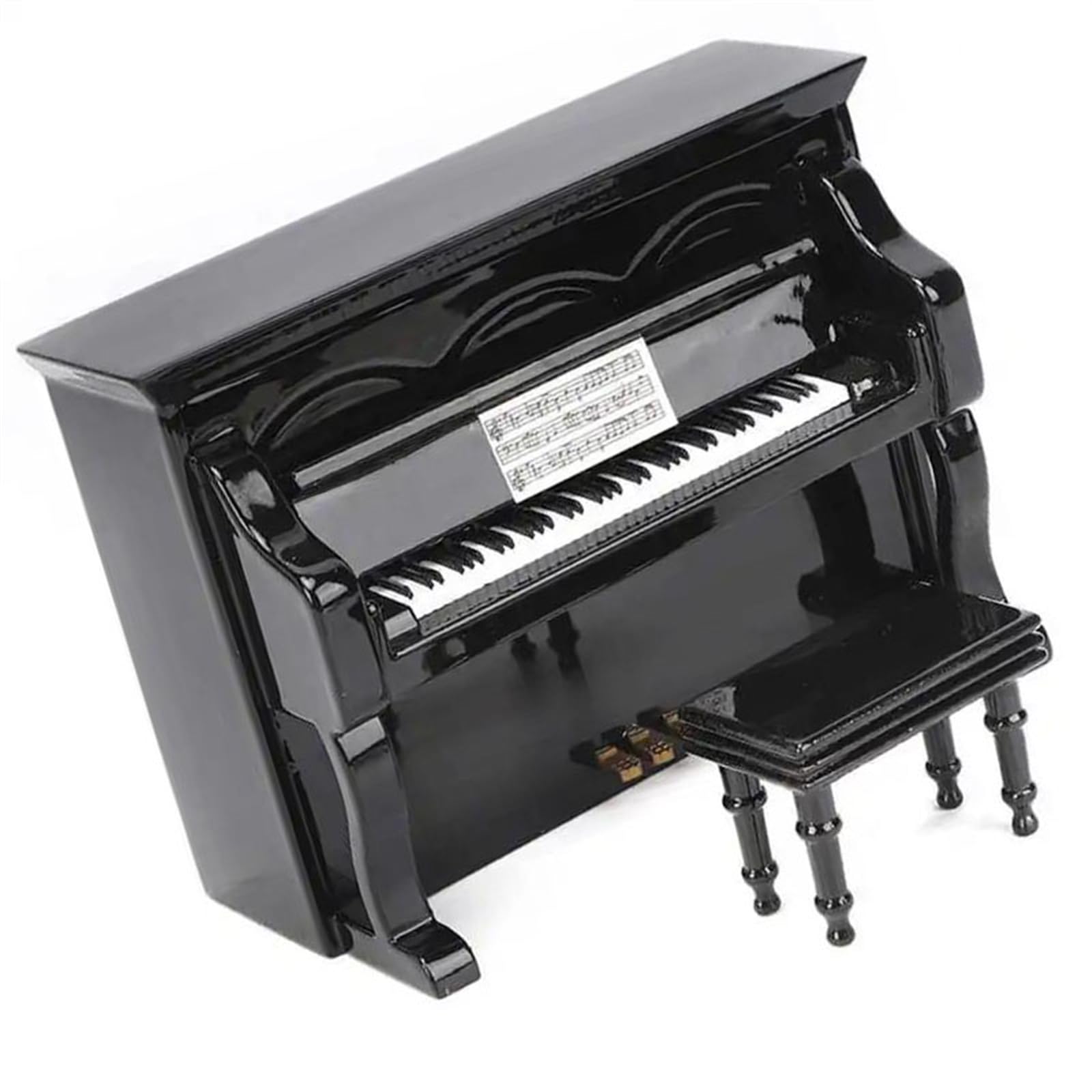 model instrumentu muzycznego Drewniane Miniaturowe Pianino Mini Instrument Muzyczny Model Home Decor Miniaturowa Pozytywka Fortepianowa