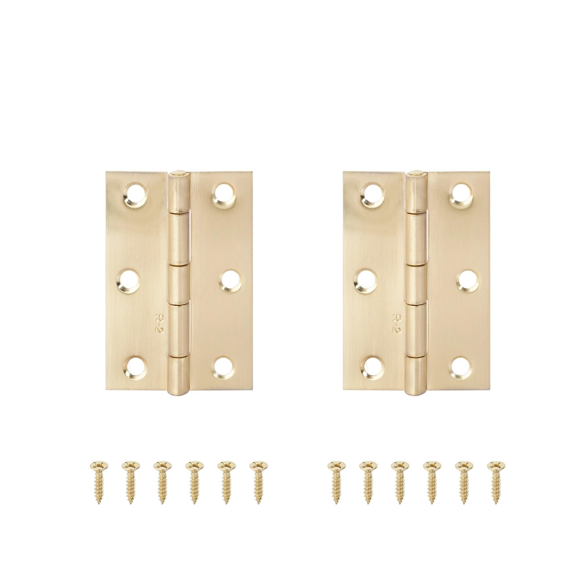 Rugaikerba Golden 63.2Mm2pcs 270-Degree Stainless Steel Folding Hinges