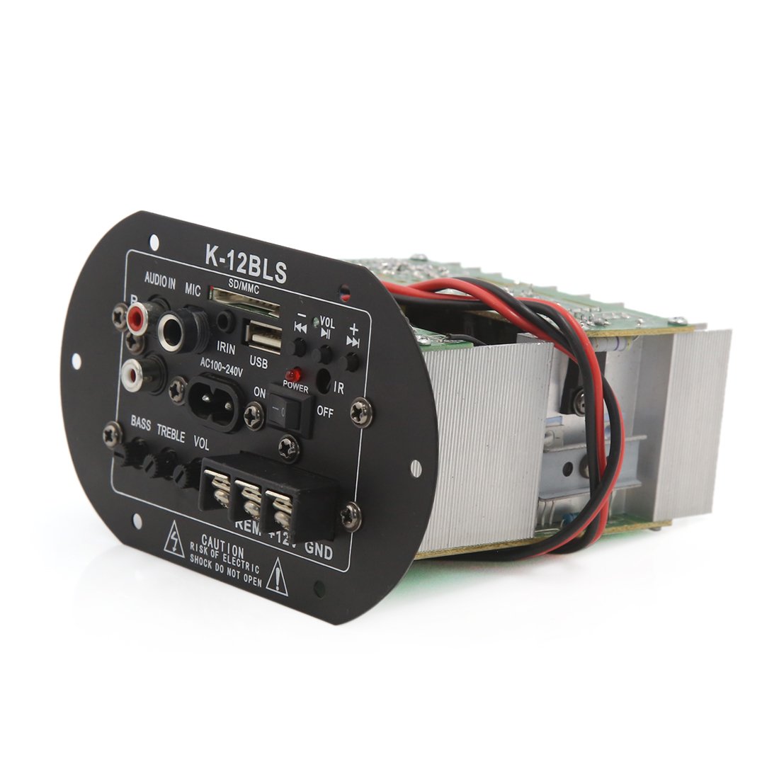 Ruilogod DC 12V Métal Module d'amplificateur d'amplificateur de puissance stéréo audio pour voiture automobile