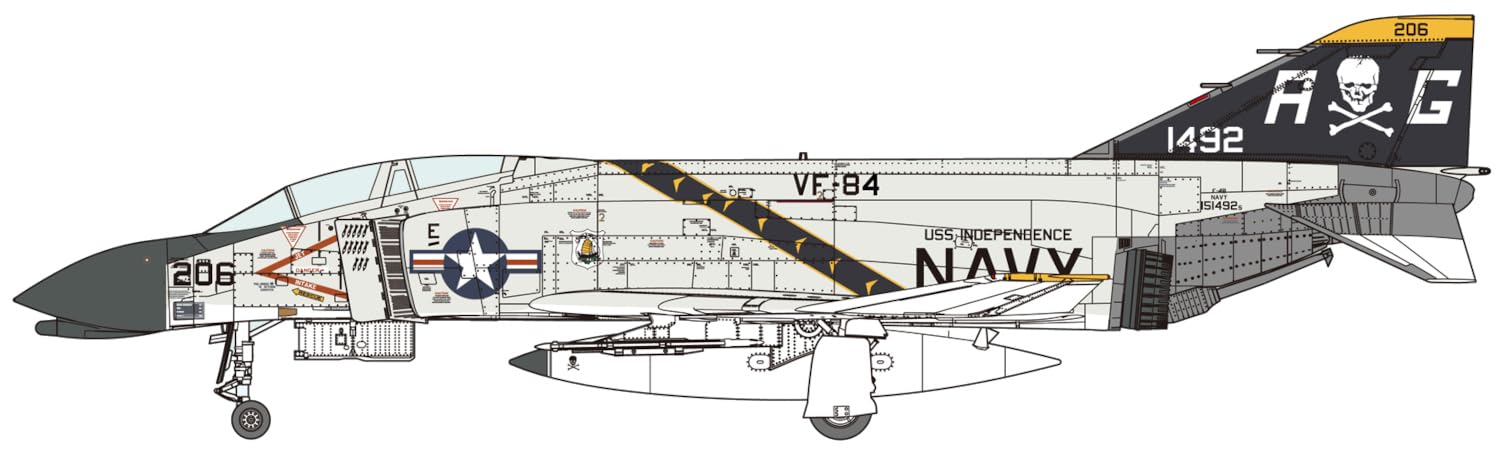 Fine Molds 1/72 American F-4B Fighter VF-84 Jolly Rogers Plastic