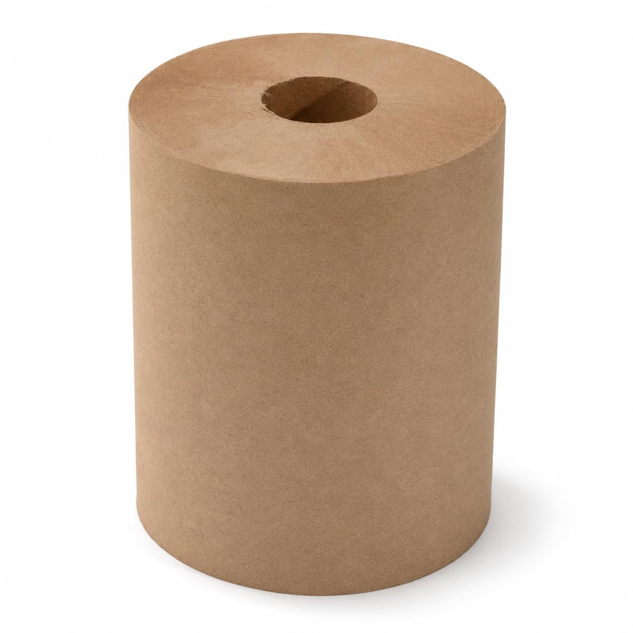 Hardwound Paper Towel Roll by Glownary – Brown, Pack of 12, Model 5001rt600n
