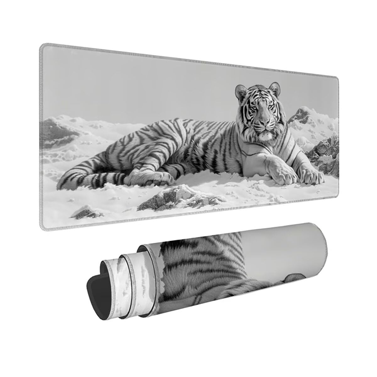 Tappetino per Mouse Gaming XXL 1200x600x3mm– Ufficio Mousepad Grande – Migliora la Velocità e la Precisione Tenuta Stabile Sottomano per Ufficio e Casa Accessori Scrivania Animale PjY9241 N-U