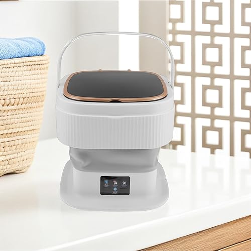 Miniatura 7 de Lavadora portátil Mini lavadora con secadora giratoria Compacto Una lavandería para ropa, ropa interior, calcetines para apartamentos, dormitorios,